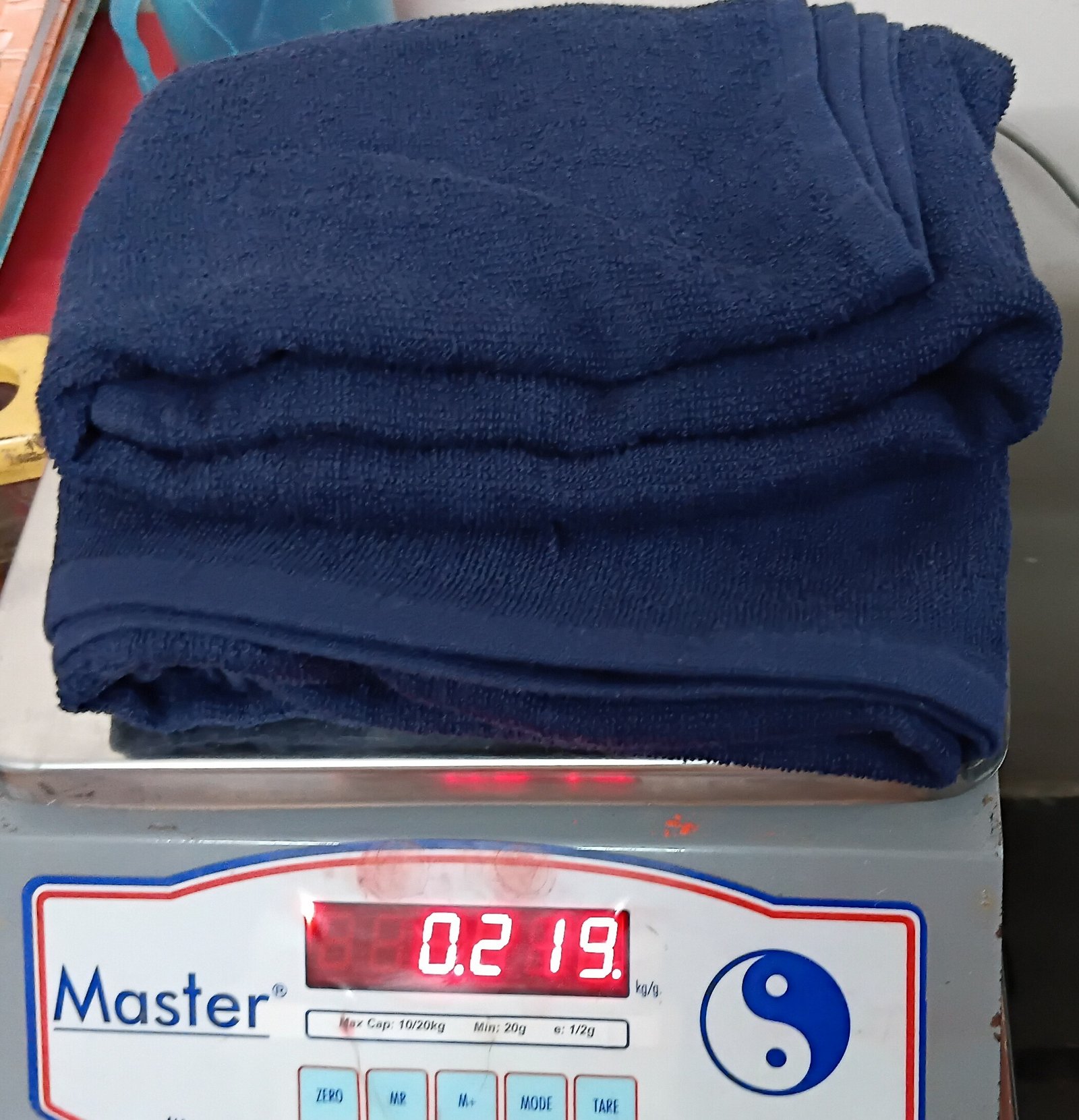30X60 French Blue Bamboo Bath Towel - Image 4